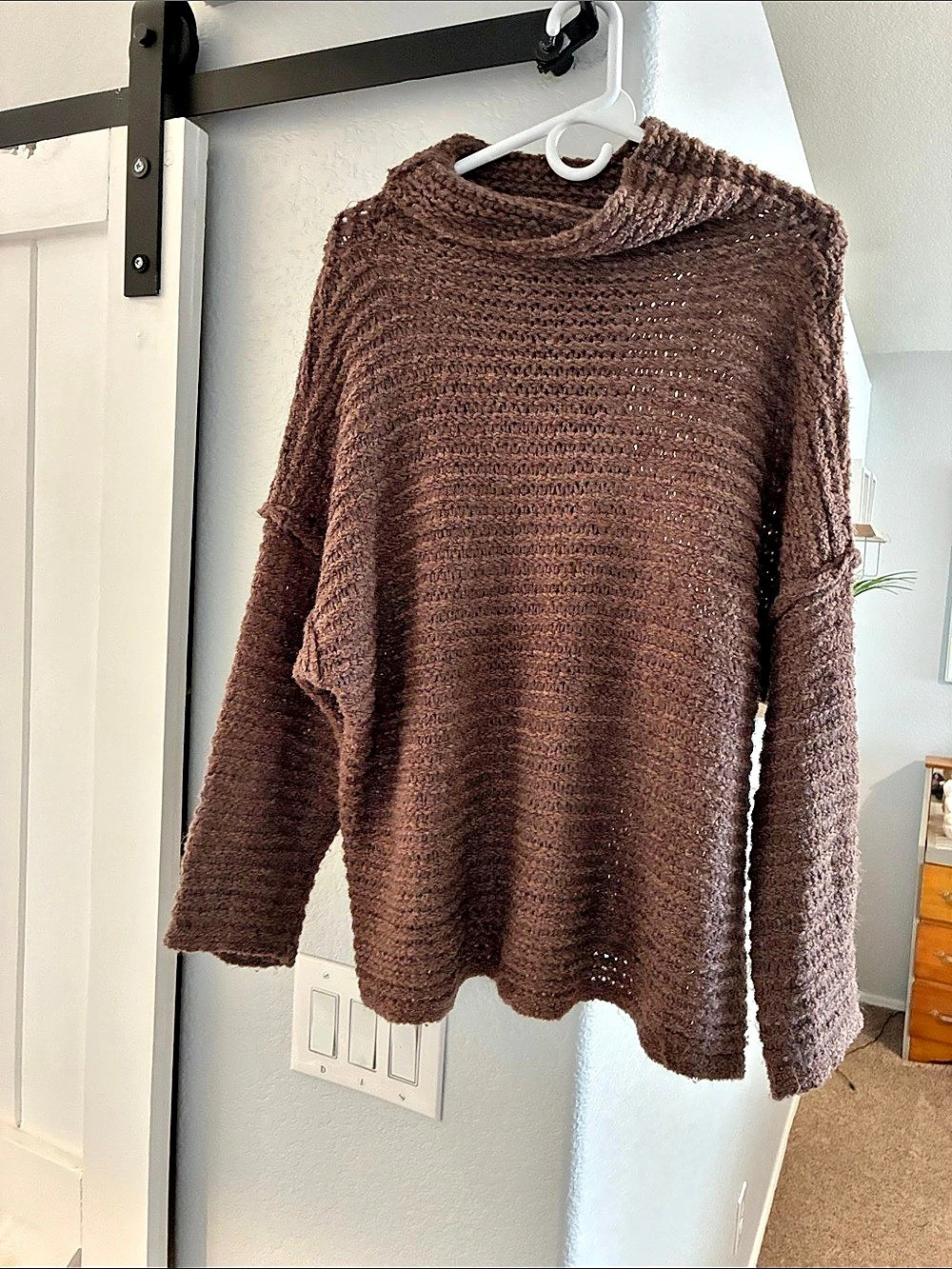 NWOT!!! aerie Brown Cowl Neck Sweater Size Medium